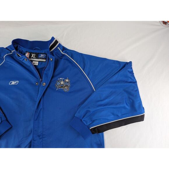 Vintage Reebok Orlando Magic 90s Warm-Up Jacket XL Blue - Picture 4 of 16
